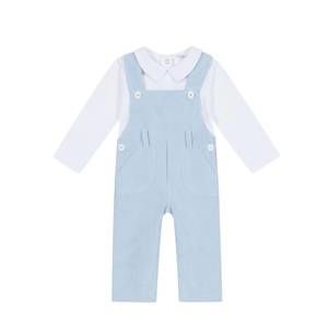NEW DEOLINDA boy's corduroy overall & matching top in blue